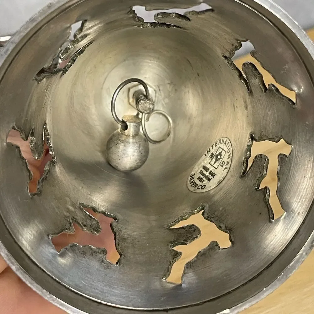 Vintage 1996 Silver Plated Christmas Bell from The International Silver Company